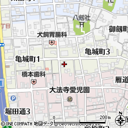 ファミリーマート瑞穂亀城町店周辺の地図