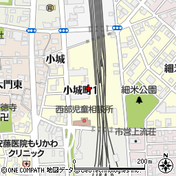 愛知県名古屋市中川区小城町周辺の地図