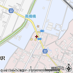 柳沢入口周辺の地図