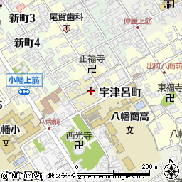 滋賀県近江八幡市宇津呂町周辺の地図