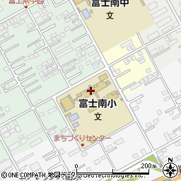 富士市立富士南小学校周辺の地図