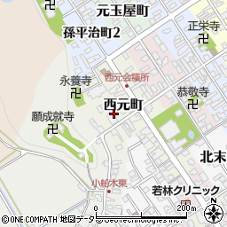 滋賀県近江八幡市西元町47周辺の地図