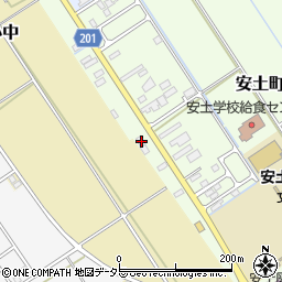 滋賀県近江八幡市安土町上豊浦963周辺の地図