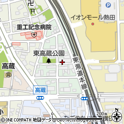 愛知県名古屋市熱田区中田町周辺の地図
