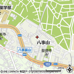 愛知県名古屋市天白区八事山周辺の地図