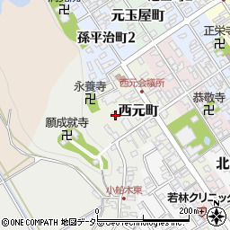 滋賀県近江八幡市西元町41周辺の地図