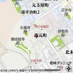 滋賀県近江八幡市西元町46周辺の地図