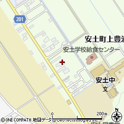 滋賀県近江八幡市安土町上豊浦950周辺の地図