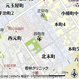 滋賀県近江八幡市北元町6周辺の地図