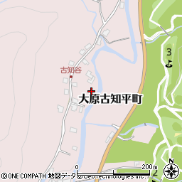 京都府京都市左京区大原古知平町周辺の地図