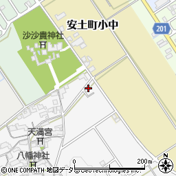 滋賀県近江八幡市安土町中屋87周辺の地図