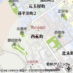 滋賀県近江八幡市西元町44周辺の地図