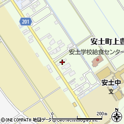 滋賀県近江八幡市安土町上豊浦953-1周辺の地図