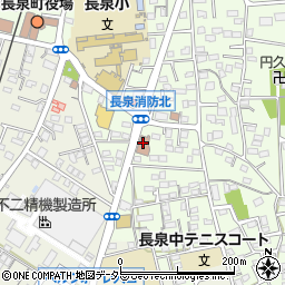 富士山南東消防本部長泉消防署周辺の地図