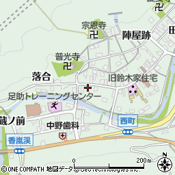 愛知県豊田市足助町新町24周辺の地図
