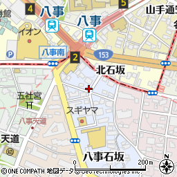 名鉄協商八事石坂第３駐車場周辺の地図