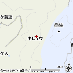 愛知県豊田市井ノ口町キビュウ周辺の地図
