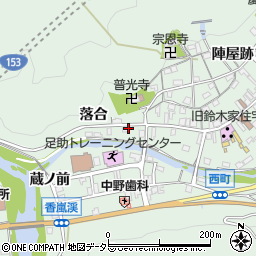 愛知県豊田市足助町新町14周辺の地図