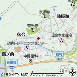 愛知県豊田市足助町新町21周辺の地図