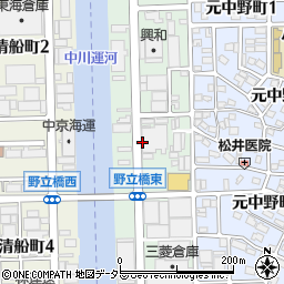 愛知県名古屋市中川区清川町周辺の地図