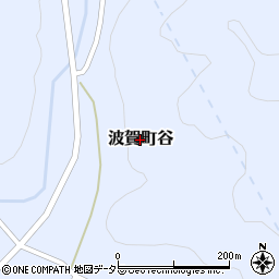 兵庫県宍粟市波賀町谷周辺の地図