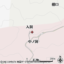 愛知県豊田市大蔵連町入洞周辺の地図