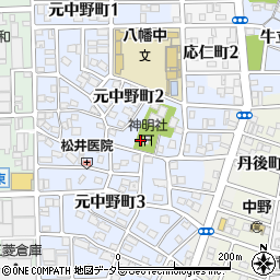 愛知県名古屋市中川区野立町周辺の地図