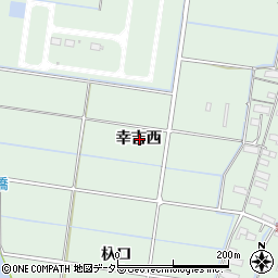 愛知県愛西市森川町幸吉西周辺の地図