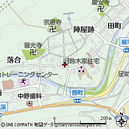 愛知県豊田市足助町新町3周辺の地図