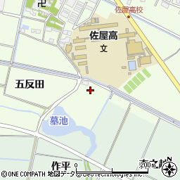 愛知県愛西市東條町五反田5周辺の地図