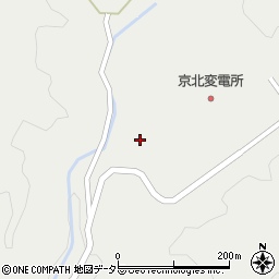 京都府京都市右京区京北細野町（栢尾谷）周辺の地図
