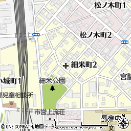 愛知県名古屋市中川区細米町周辺の地図
