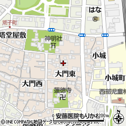 愛知県名古屋市中川区荒子町（大門東）周辺の地図