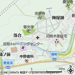 愛知県豊田市足助町（新町）周辺の地図