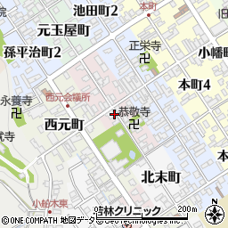 滋賀県近江八幡市北元町周辺の地図