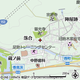 愛知県豊田市足助町新町13周辺の地図