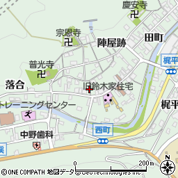 愛知県豊田市足助町新町2周辺の地図
