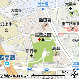 愛知県名古屋市熱田区高蔵町周辺の地図