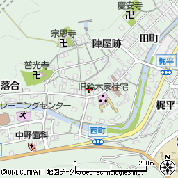 愛知県豊田市足助町新町1周辺の地図