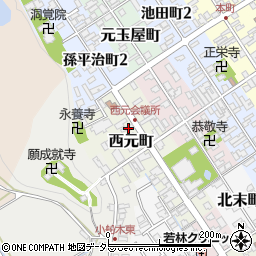 滋賀県近江八幡市西元町42周辺の地図