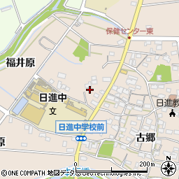 愛知県日進市本郷町西原北通周辺の地図