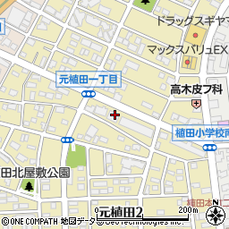 愛知県名古屋市天白区元植田周辺の地図