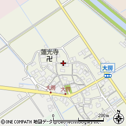 滋賀県近江八幡市大房町周辺の地図