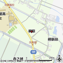 愛知県愛西市東條町（柳原）周辺の地図