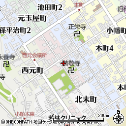滋賀県近江八幡市北元町9周辺の地図