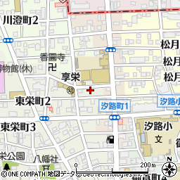 愛知県名古屋市瑞穂区東栄町1丁目17周辺の地図