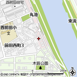 愛知県名古屋市中川区富田町大字前田丸池周辺の地図