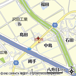 愛知県豊田市御船町中島7周辺の地図