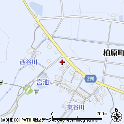 兵庫県丹波市柏原町鴨野周辺の地図