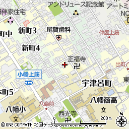 滋賀県近江八幡市魚屋町上47周辺の地図